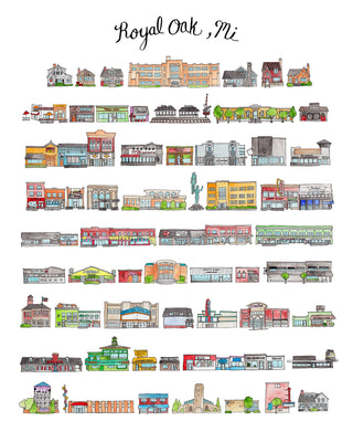 Royal Oak, MI Print