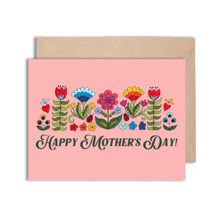 Happy Mother's Day Folk Art Card
