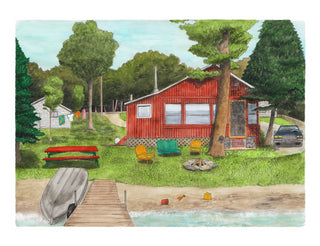 Summer Cabin Print