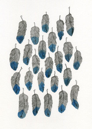 Ink Feathers Print