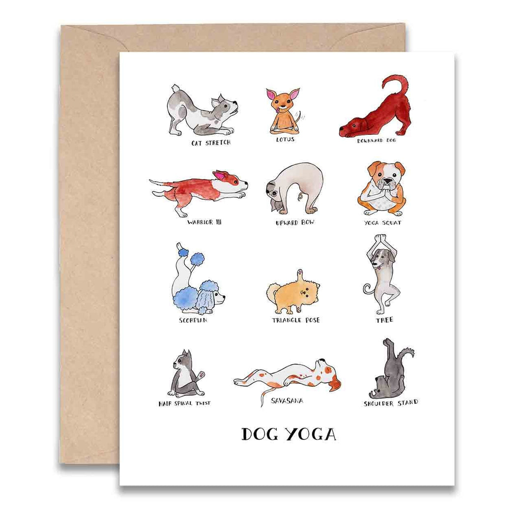 Dog Yoga Card