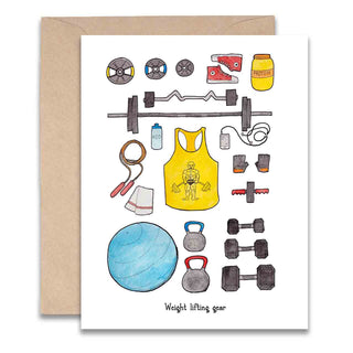 Weight lifting Gear Card
