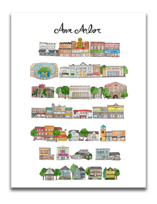 Ann Arbor, Michigan Print