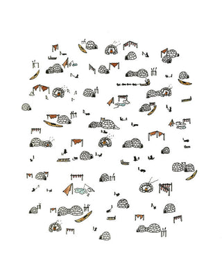 Igloo Village Print