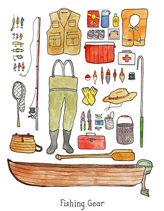 Fishing Gear Print