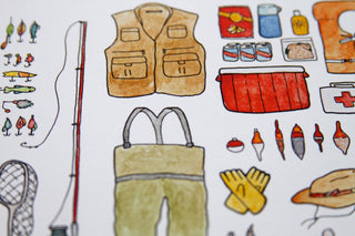 Fishing Gear Print