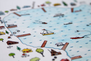 Tiny Lake Print