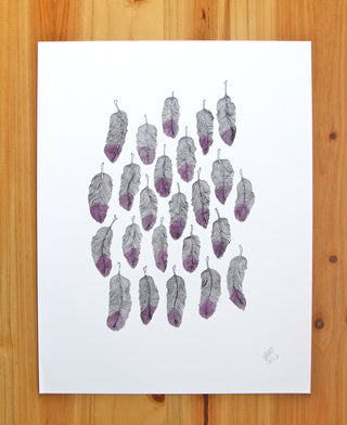 Ink Feathers Print