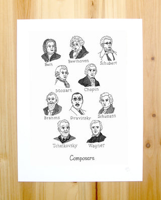 Great Composers print