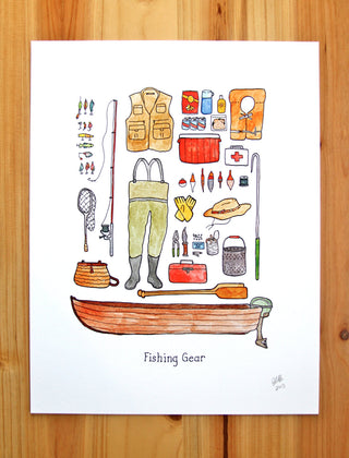 Fishing Gear Print