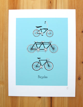 Bicycles Print