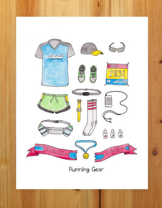 Running Gear Print