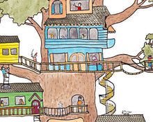 Load image into Gallery viewer, Tree House print
