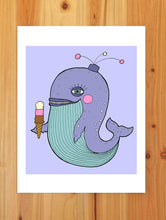 Load image into Gallery viewer, Whale &amp; Icecream Print
