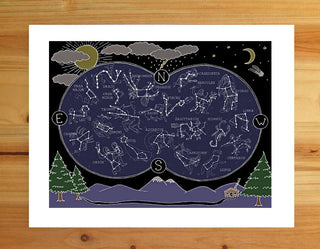Constellation Map Print