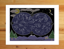 Load image into Gallery viewer, Constellation Map Print
