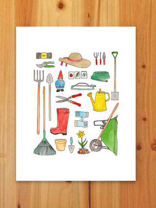 Gardening Gear Print