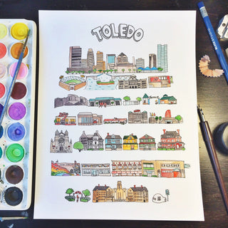 Toledo, OH Print
