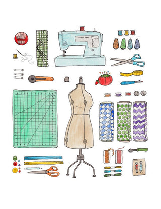Sewing Gear Print