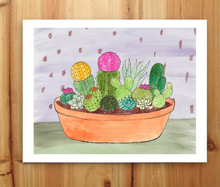 Cactus Garden Print