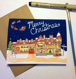 Merry Christmas Santa's House Card