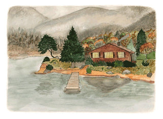 Fall Cabin Print