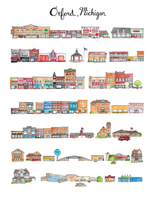 Oxford, Michigan Print