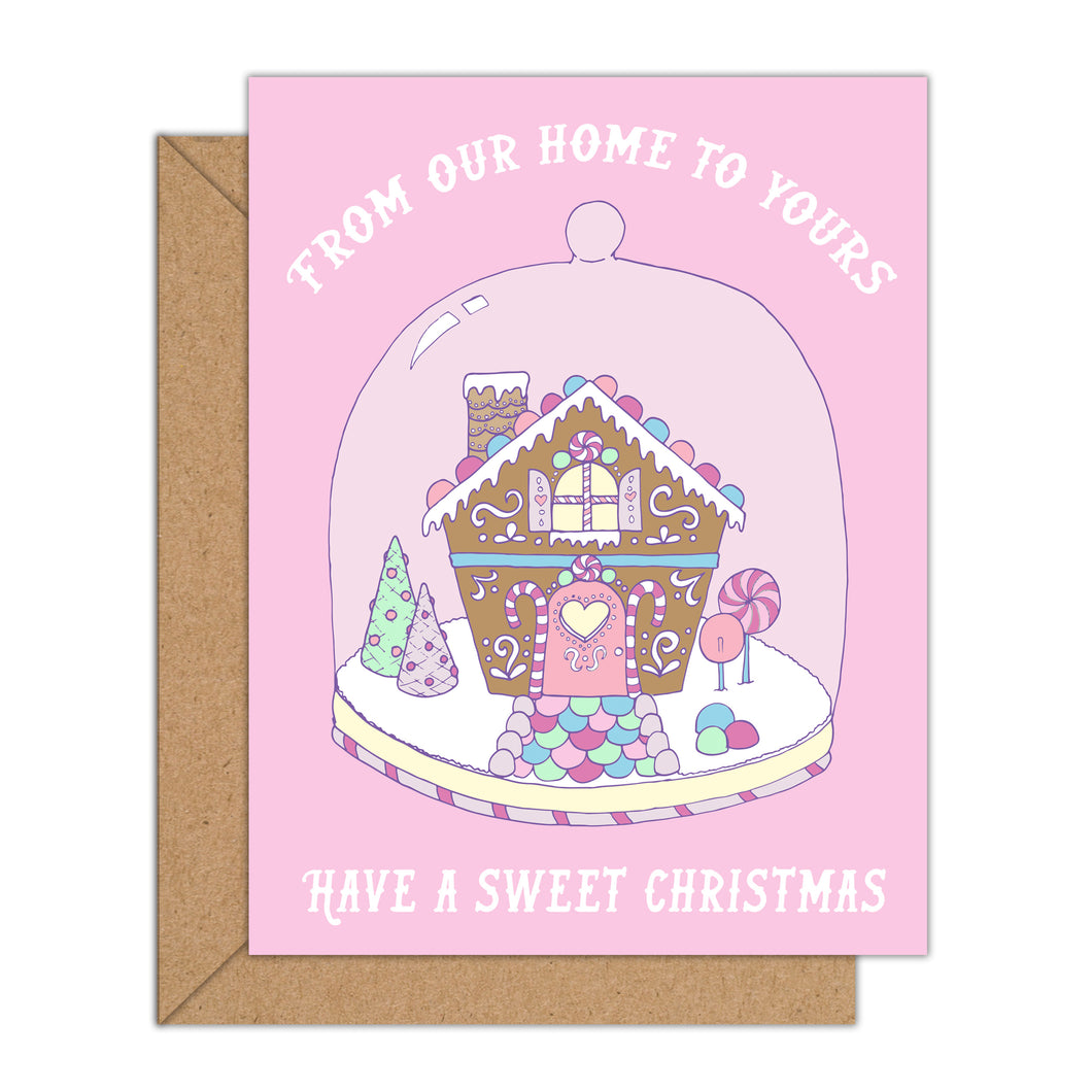 Ginger Bread house Christmas card