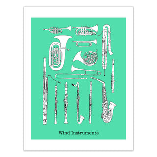 Wind Instruments Print