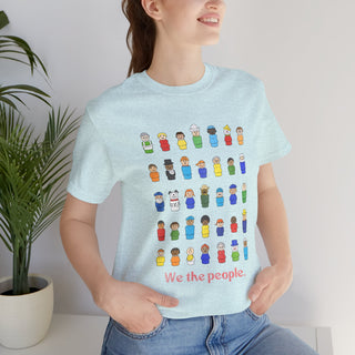 T-Shirt — “We the people.” Diverse People Illustration Patriotic Tee