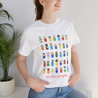 T-Shirt — “We the people.” Diverse People Illustration Patriotic Tee