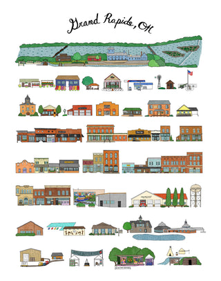 Grand Rapids, Ohio print