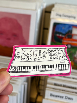 Synthesizer Vinyl Sticker
