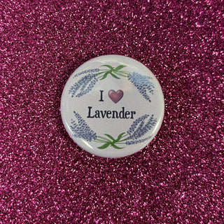 I Love Lavender 1.25" Button