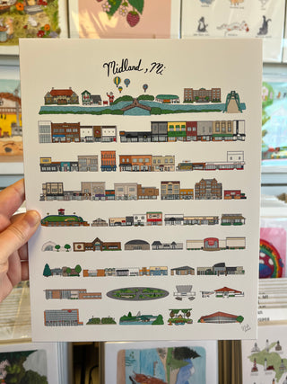Midland, Michigan Print