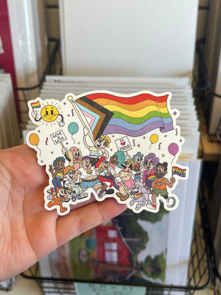 Pride Parade Vinyl Sticker