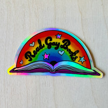 Load image into Gallery viewer, Read Gay Books Vinyl Sticker
