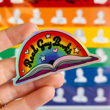 Load image into Gallery viewer, Read Gay Books Vinyl Sticker
