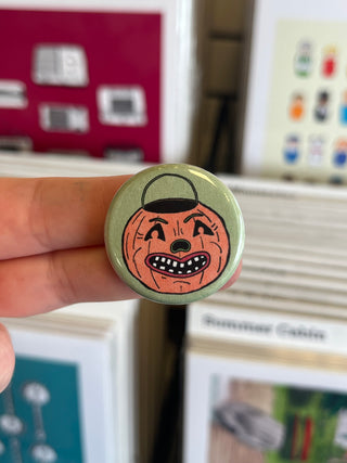 Trick or Treat Pails Halloween 1.25" Button