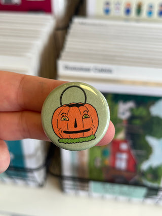 Trick or Treat Pails Halloween 1.25" Button