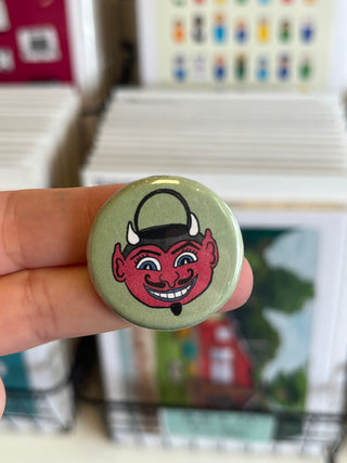 Trick or Treat Pails Halloween 1.25" Button