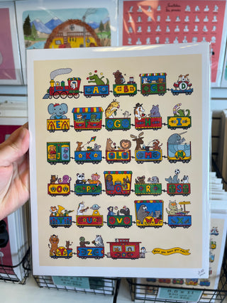 Alphabet Train Print