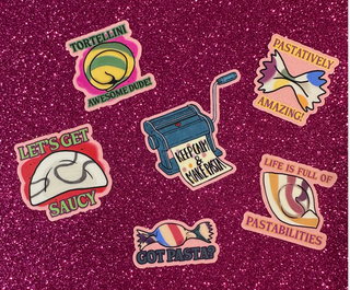 MISS PASTA Vinyl Sticker Sheet