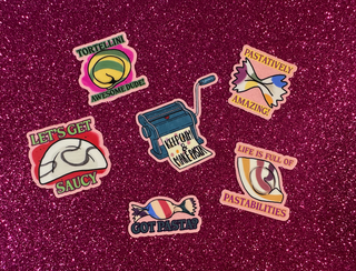 MISS PASTA Vinyl Sticker Sheet
