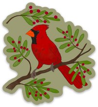 Load image into Gallery viewer, Cardinal bird Vinyl Sticker
