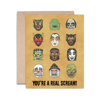 You're a Real Scream! Halloween Card