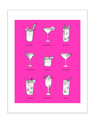 Classic Cocktails Print