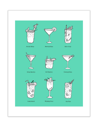 Classic Cocktails Print