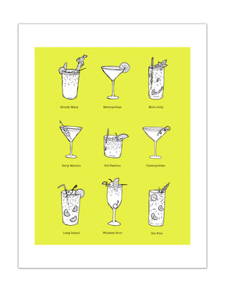Classic Cocktails Print