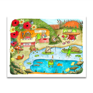 Frog Diner Print